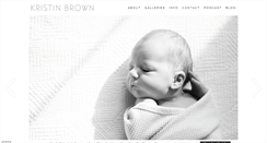 Desktop Screenshot of kristinbrownphotography.com
